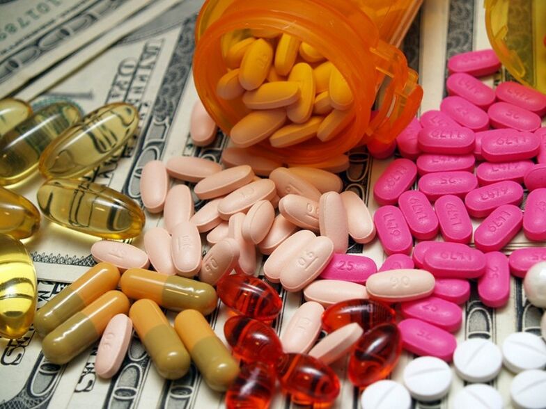 Простатитът най-често се лекува с лекарства под формата на таблетки
