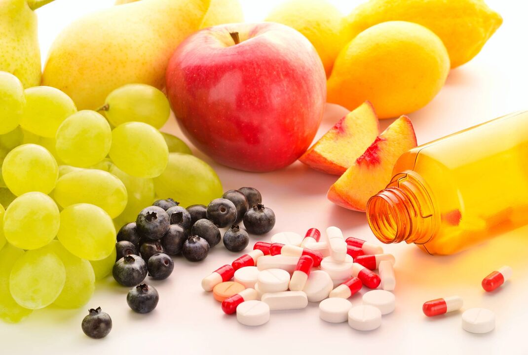 витамини и хранителни добавки за лечение на простатит